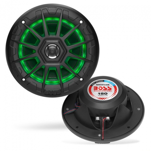 Boss Audio MRGB55B 5.25" Marine Speakers with RGB Lighting - Black