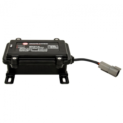 Analytic Systems Waterproof Ip66 Dc Battery Charger 10A, 12V Out, 20-80V In, Ruggedized