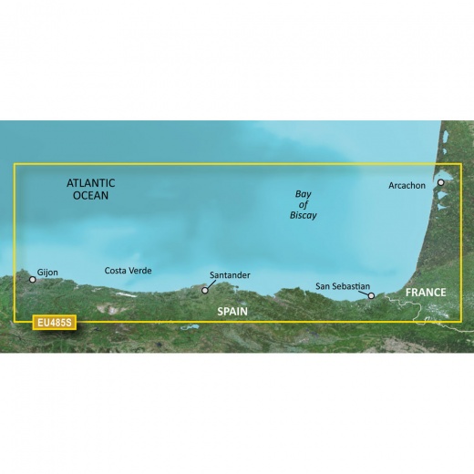 Garmin Bluechart® G3 Vision® Hd - Veu485s - Fuenterrabia To Gijon - Microsd™/Sd™