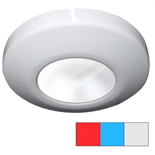 I2systems Profile P1120 Tri-Light Surface Light - Red, Cool White & Blue - White Finish