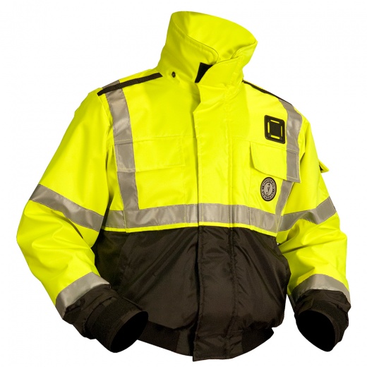 Mustang Ansi High Vis Flotation Bomber Jacket - XXXL