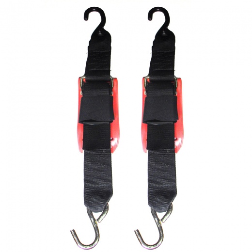 Rod Saver Quick Release Trailer Tie-Down W/Vinyl Pad - 2" X 6' - Pair