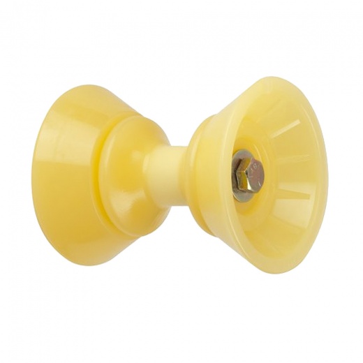 C.E. Smith 3" Bow Bell Roller Assembly - Yellow Tpr