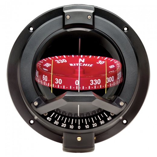 Ritchie Bn-202 Navigator Compass - Bulkhead Mount - Black