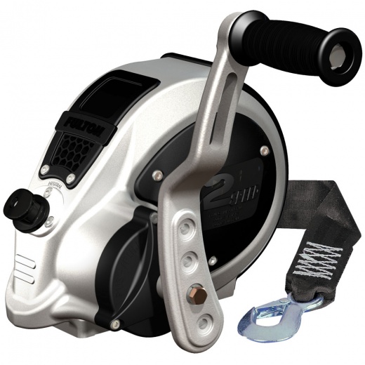 Fulton F2 Trailer Winch 3,200 Lbs. - 2-Speed W/Strap