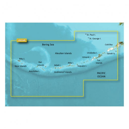 Garmin Bluechart G3 Vision HD - VUS034R - Aleutian Islands - MicroSD/SD