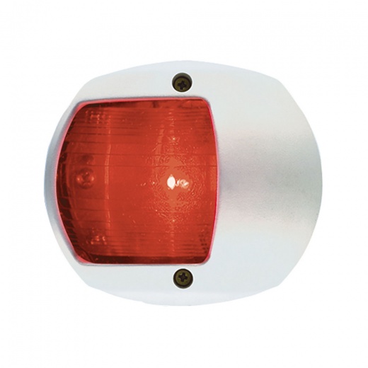 Perko Led Side Light - Red - 12V - White Plastic Housing