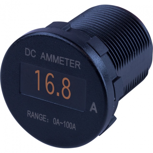 Sea-Dog Round Oled Dc Amp Meter - 0 Amp-100 Amp