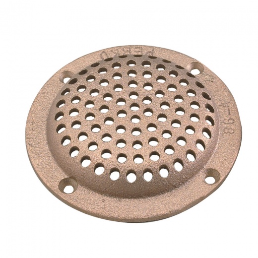 Perko 3-1/2" Round Bronze Strainer Made In The USA