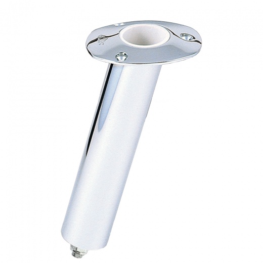 Lee's 15° Stainless Steel Swivel Base Flush Mount Rod Holder - Medium - 2" Od X 6.5" Tube F/ Small Bent Butts