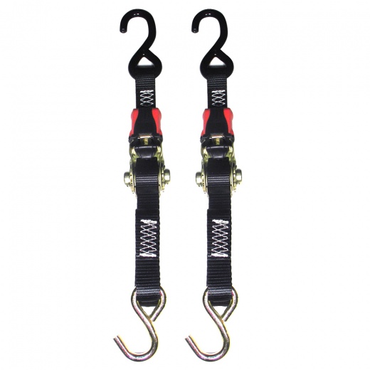 Rod Saver Rubber Ratchet Tie-Down - 1" X 6' - Pair