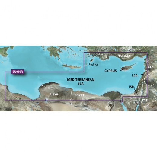 Garmin Bluechart G3 HD - HXEU016R - Mediterranean Southeast MicroSD/SD Card