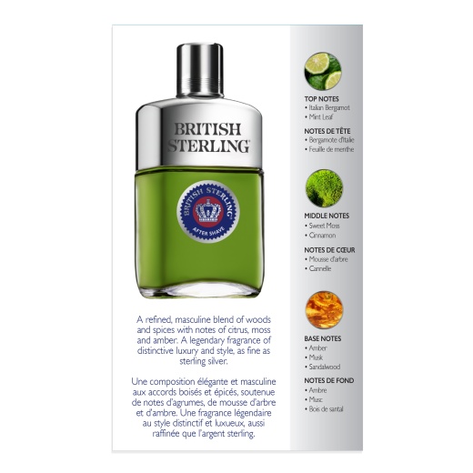 British Sterling After Shave Splash 3.8 Fl Oz / 112 Ml