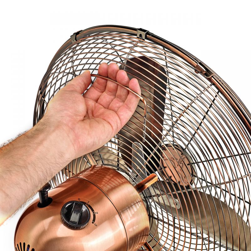 Floor Fan - Adjustable Height - Copper