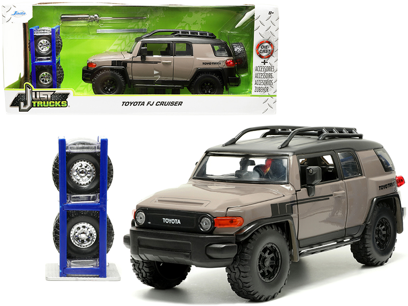 Toyota Fj Cruiser With Roof Rack Brown And Black "Toyo Tires" With