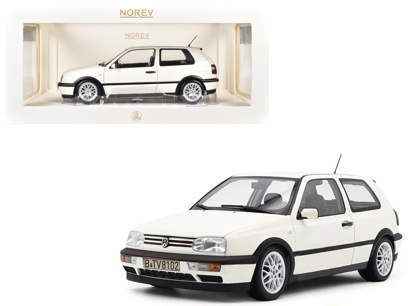 1996 Volkswagen Golf Gti Candy White "20 Years Anniversary Edition" 1/18 Diecast Model Car By Norev