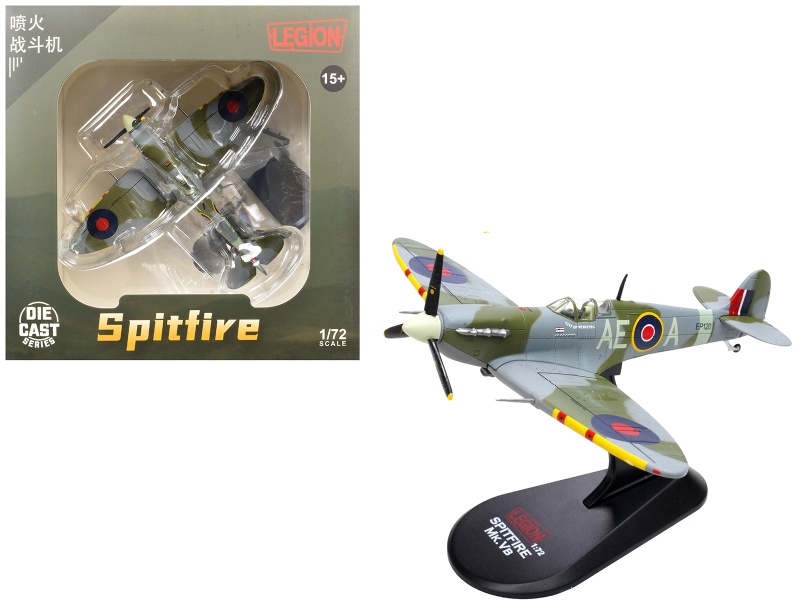 Supermarine Spitfire Mk Vb Fighter Aircraft "Ep120 Flight Lieutenant James 'Jeff' Northcott No. 402 City Of Winnipeg Squadron" (1943-1944) Royal Canadian Air Force 1/72 Diecast Model By Legion