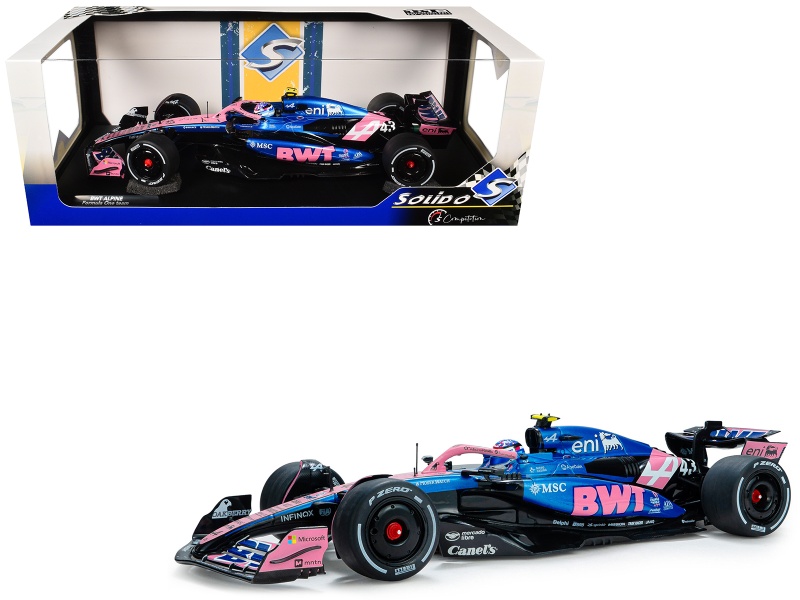 Alpine A525 #43 Franco Colapinto "Bwt" Formula One F1 "Canadian Gp" (2025) "Competition" Series 1/18 Diecast Model Car By Solido