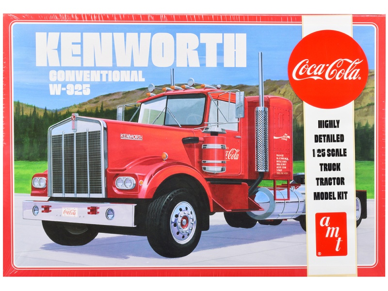 Kenworth Conventional W-925 Coca-Cola 1/25 Scale Model Kit