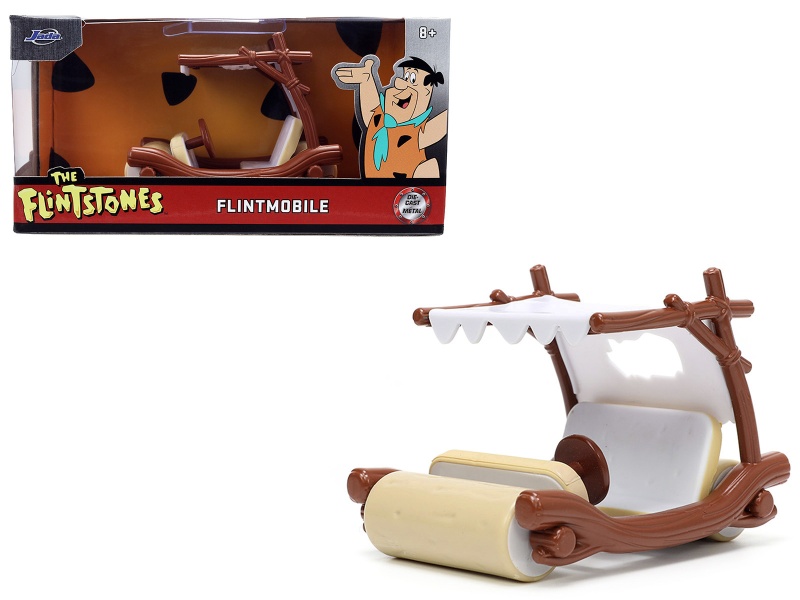 Flintmobile "The Flintstones" "Hollywood Rides" Series 1/32 Diecast Car Model By Jada