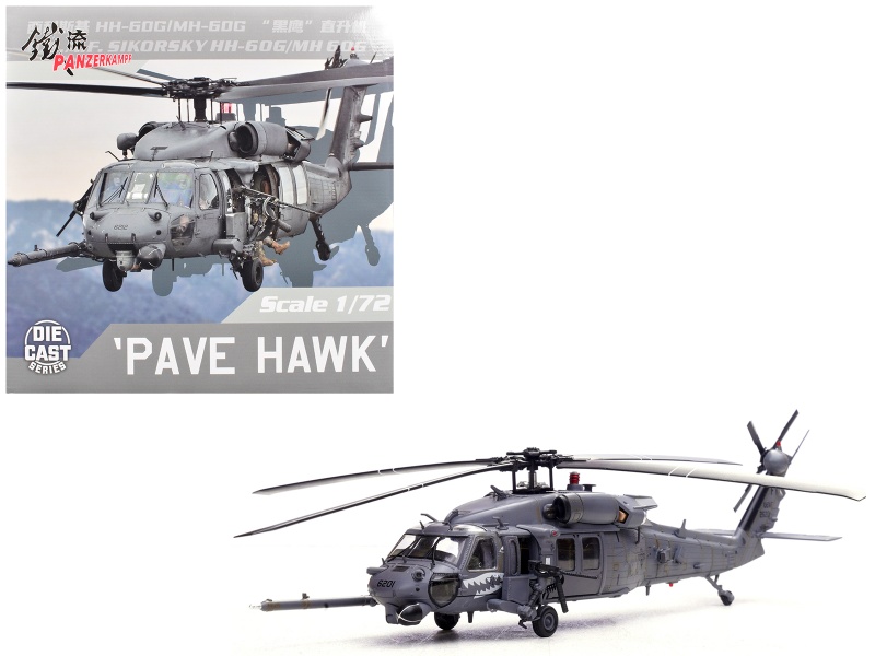 Sikorsky Hh-60G Pave Hawk Helicopter "89-26201 55Th Rqs Davis-Monthan Afb Az" (2008) United States Air Force 1/72 Diecast Model By Panzerkampf