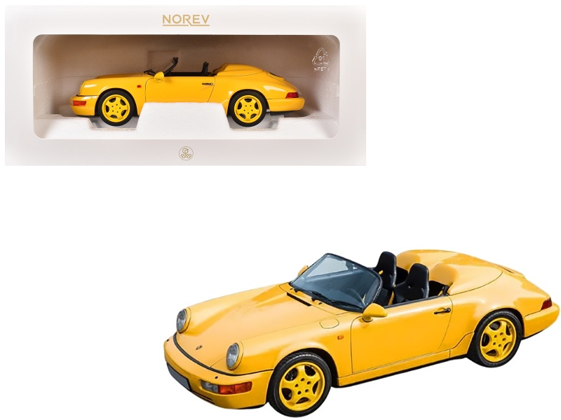 Porsche 911 Speedster Speed Yellow 1/18 Diecast Model Car By Norev