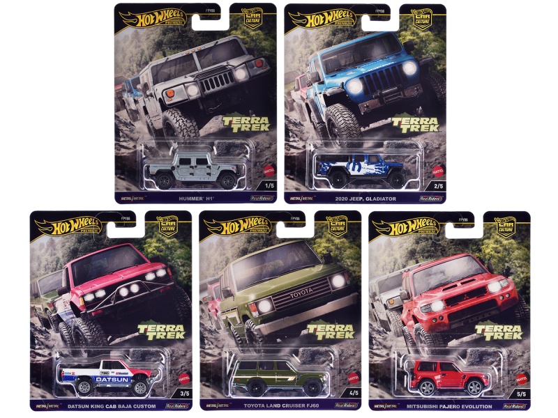 "Terra Trek" 5 Piece Set "Car Culture" 2024 Series C Diecast Model Cars By Hot Wheels