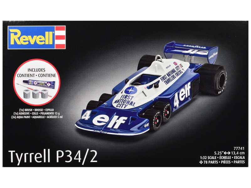 Level 5 Model Kit Tyrrell P34/2 All-Included Kit 1/32 Scale Model By Revell