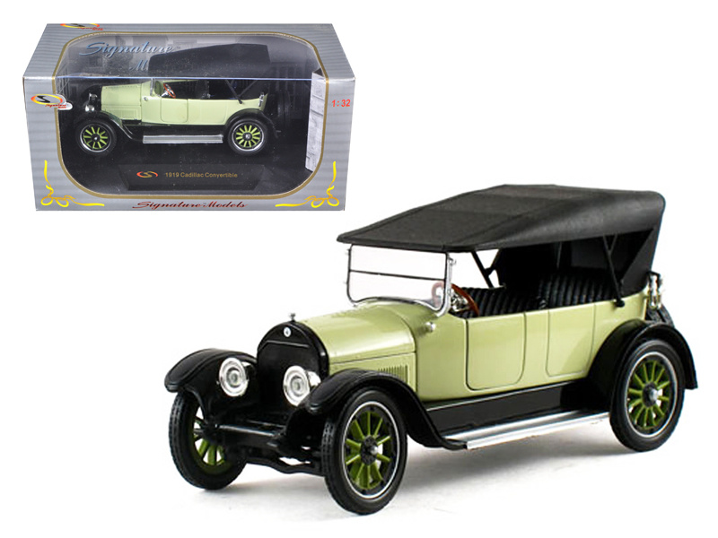 1919 Cadillac Type 57 Soft Top Lime 1/32 Diecast Model Car By Signature Models