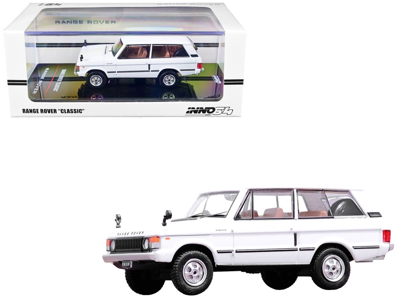 Land Rover Range Rover Classic Rhd (Right Hand Drive) White 1/64 Diecast Model Car By Inno Models
