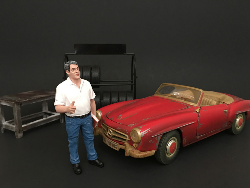 Mechanic Manager Tim Figure For 1:24 Scale Models By American Diorama