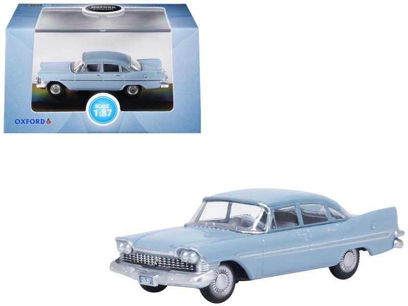 1959 Plymouth Savoy Sedan Powder Blue 1/87 Scale Diecast Model