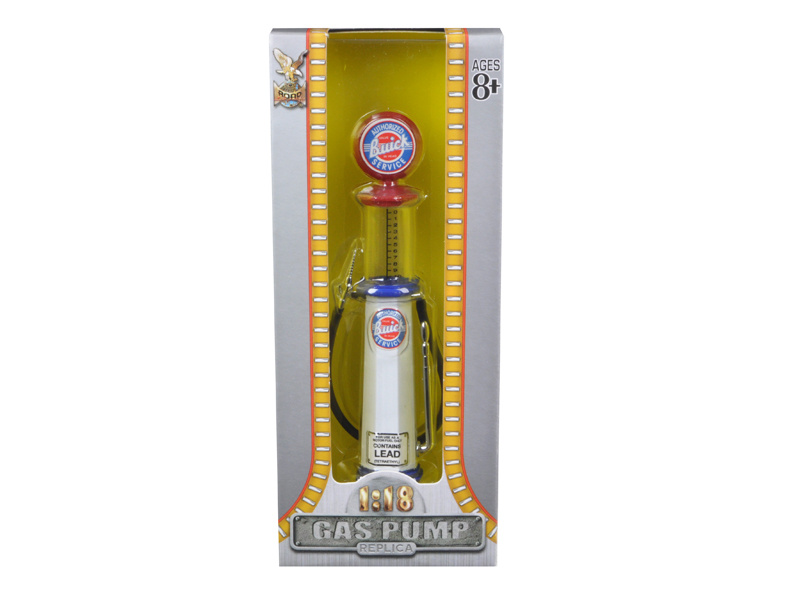Buick Gasoline Vintage Gas Pump Cylinder 1/18 Diecast Replica By Road Signature
