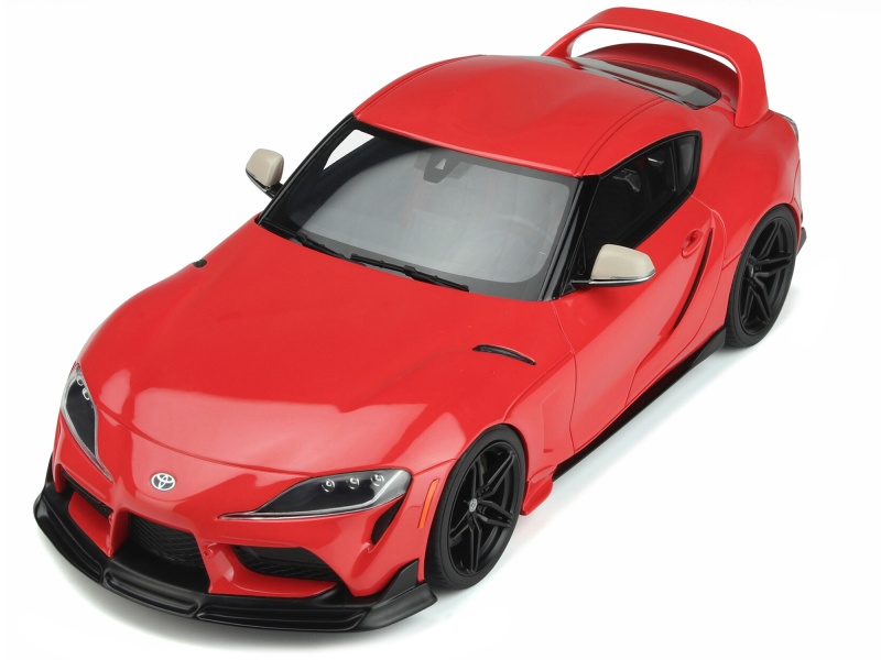 2020 Toyota Supra Gr Heritage Edition Red 1/18 Model Car By Gt Spirit