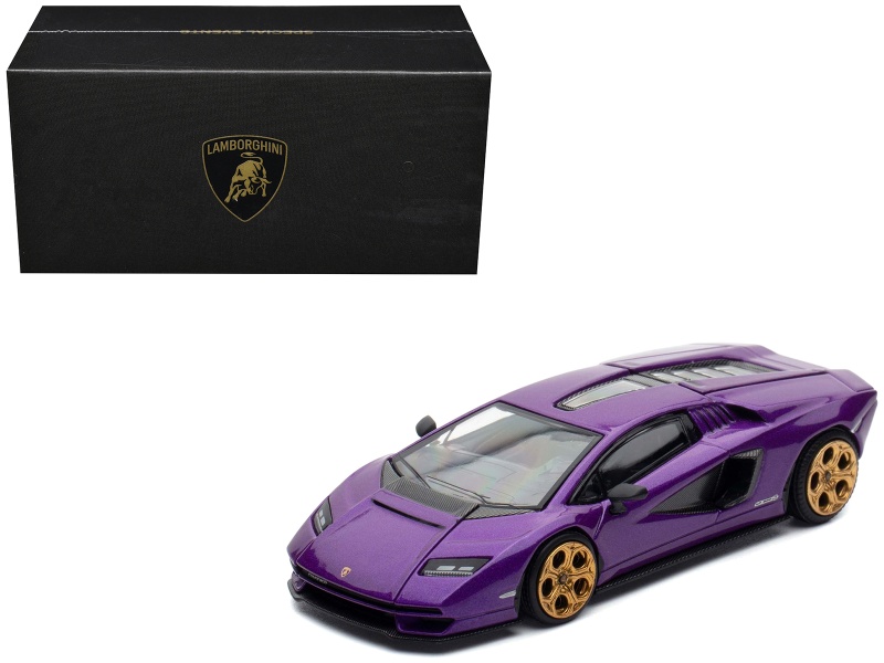 Lamborghini Countach Lpi 800-4 Viola Pasifae Purple Metallic "Hong Kong Toycar Salon 2025" 1/64 Diecast Model Car By Pop Race