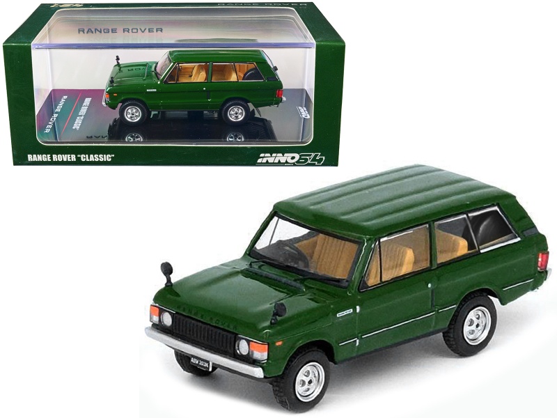 Land Rover Range Rover Classic Rhd (Right Hand Drive) Lincoln Green 1/64 Diecast Model Car By Inno Models