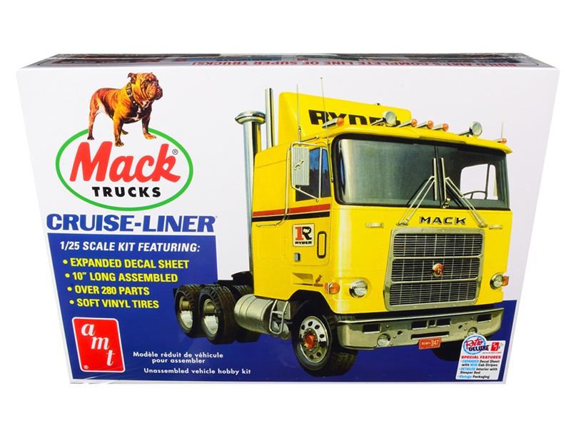Skill 3 Model Kit Mack Cruise-Liner Truck 1/25 Scale Model By Amt