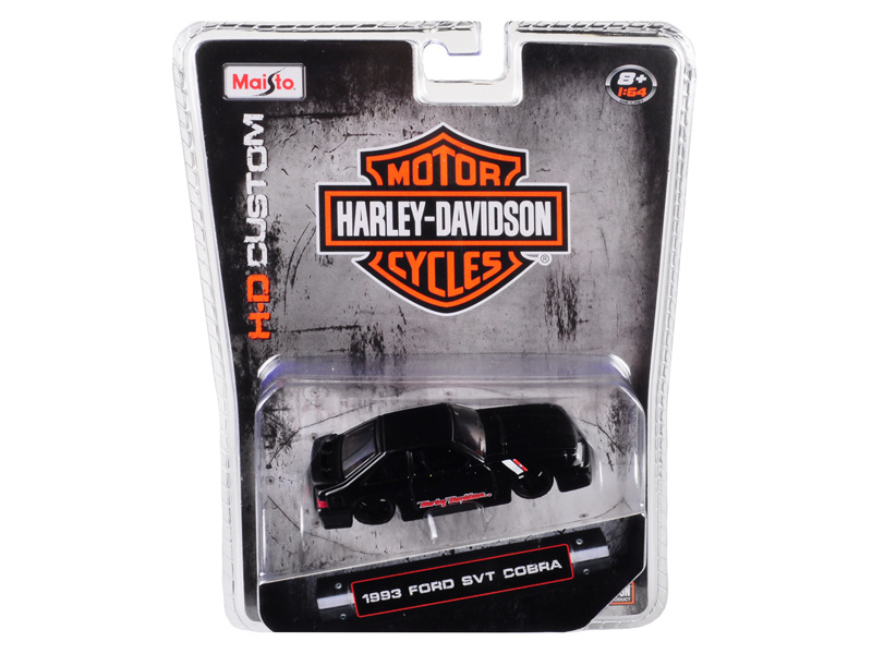 1993 Ford Svt Cobra Black "Harley Davidson" 1/64 Diecast Model Car By Maisto