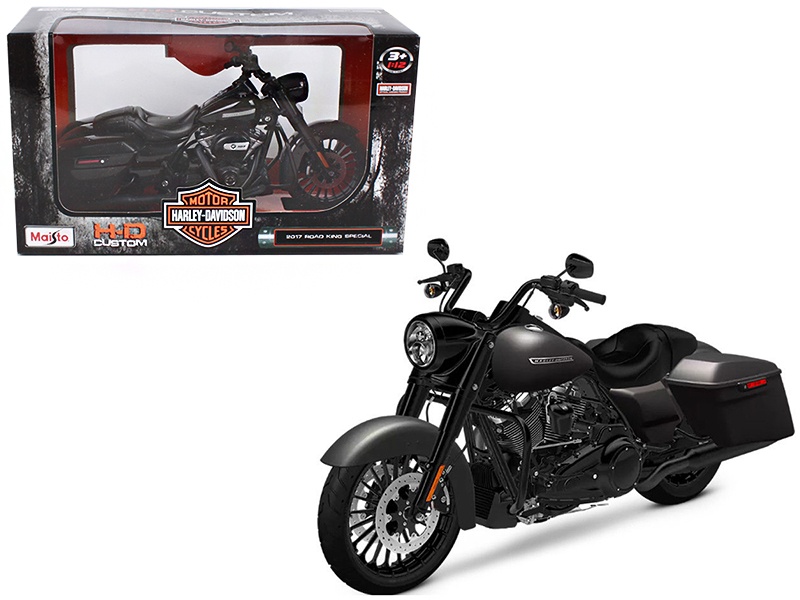 2017 Harley-Davidson King Road Special Black 1/12 Diecast Motorcycle Model By Maisto