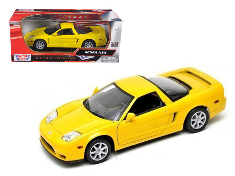 Acura Nsx Yellow 1/18 Diecast Model Car By Motormax