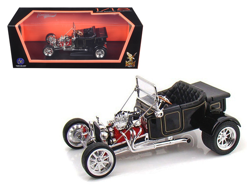 1923 Ford T-Bucket Roadster Black 1/18 Diecast Model Car By Road Signature