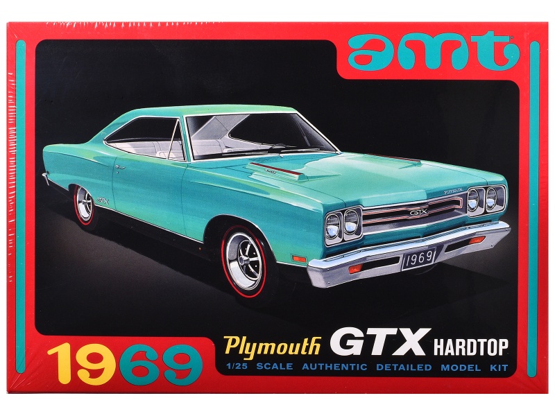 Skill 2 Model Kit 1969 Plymouth Gtx Hardtop 1/25 Scale Model By Amt