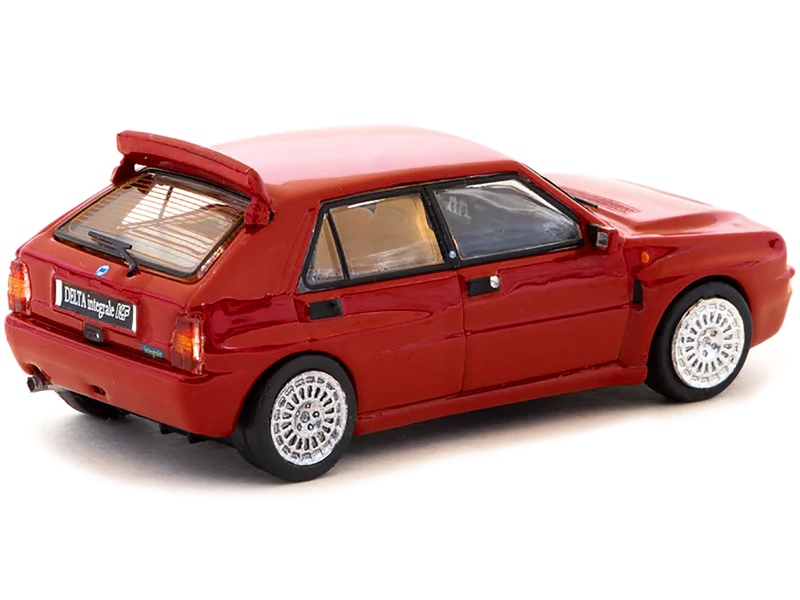 Lancia Delta Hf Integrale Red "Road64" Series 1/64 Diecast Model Car By Tarmac Works