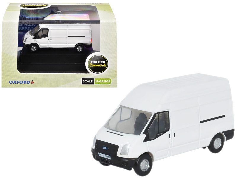 2006 Ford Transit Lwb High Roof Van White 1/148 (N) Scale Diecast Model Car By Oxford Diecast