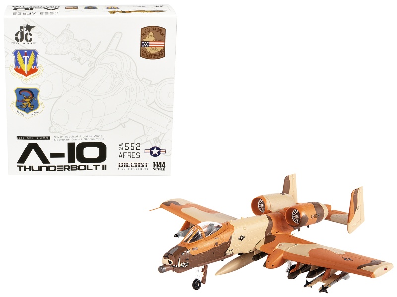 Fairchild Republic A-10C Thunderbolt II Attack Aircraft Model 1/144 Diecast - JC Wings
