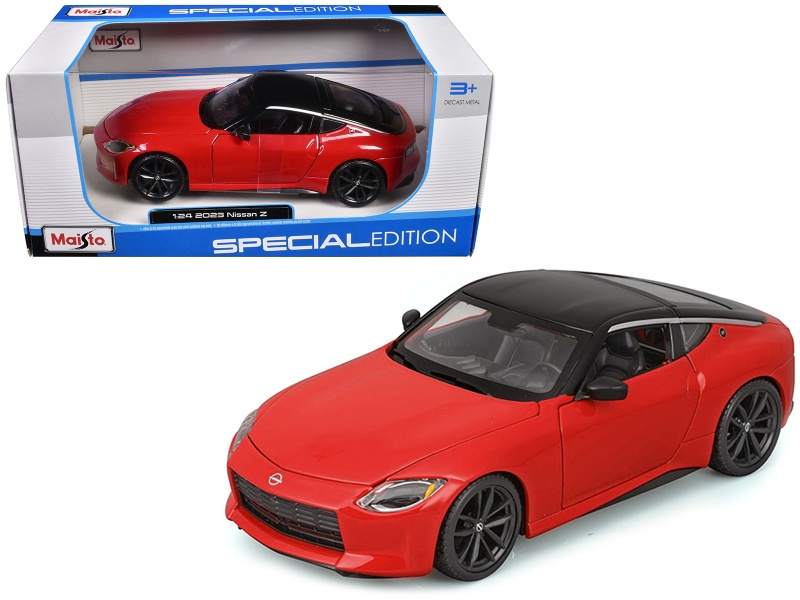 2023 Nissan Z Red With Black Top 'Special Edition' Series 1/24 Diecast Model Car by Maisto