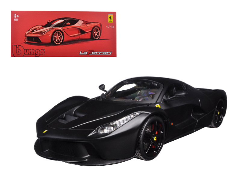 Ferrari Laferrari F70 Matt Black "Signature Series" 1/18 Diecast Model Car By Bburago