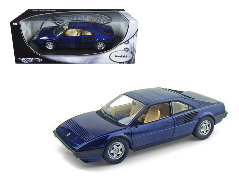Ferrari Mondial 8 Blue 1/18 Diecast Model Car By Hotwheels