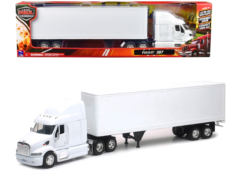 Peterbilt 387 Truck with Dry Goods Trailer 1/32 Diecast Model by New Ray