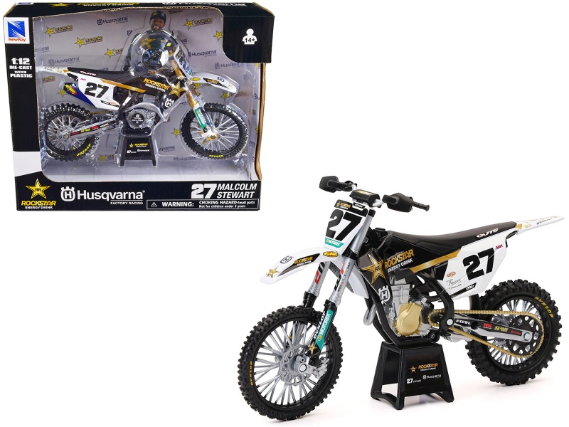 Husqvarna FC450 Motorcycle #27 Malcolm Stewart Diecast Model